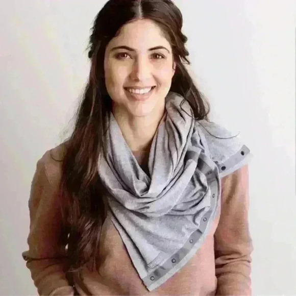 Nuroo Nursing Scarf/Shawl, Grey, One Size Fits All - Picture 1 of 5